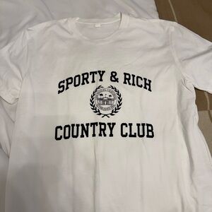 Sporty & Rich White Country Club Tee